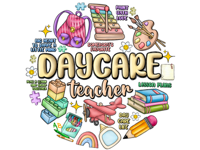 Daycare Teacher DTF (direct-to-film) Transfer