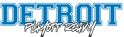 Detroit Playoff Ready Blue & White DTF (direct-to-film) Transfer