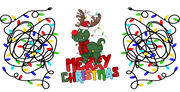 Dinosaurs Funny Merry Christmas-animal Christmas-Cartoon Christmas-Christmas Tree-Snowman Christmas 16oz UV DTF Libby Cup Wrap