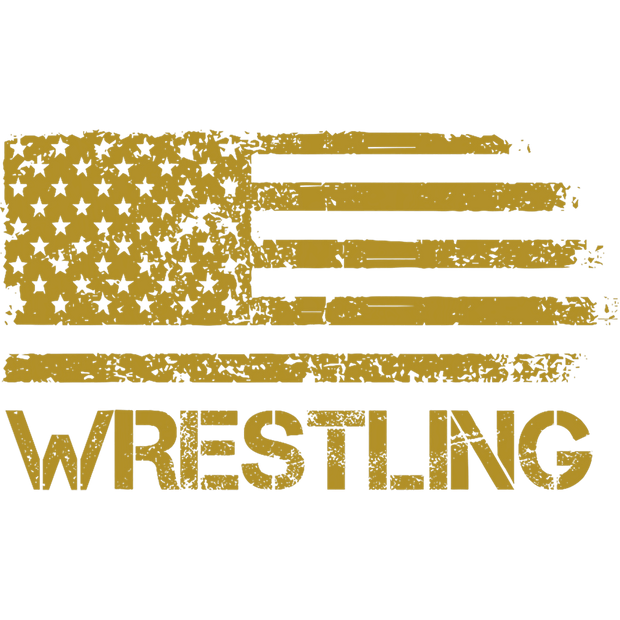Distressed Flag Wrestling DTF (direct-to-film) Transfer