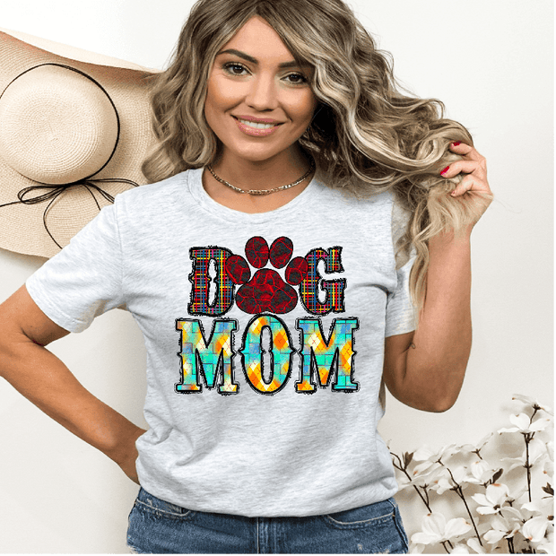 Dog Mom With Plaid And Argyle - Twisted Image Transfers