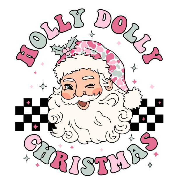 Dolly Santa DTF (direct-to-film) Transfer