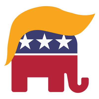 Donald Trump Republican Elephant DTF (direct-to-film) Transfer
