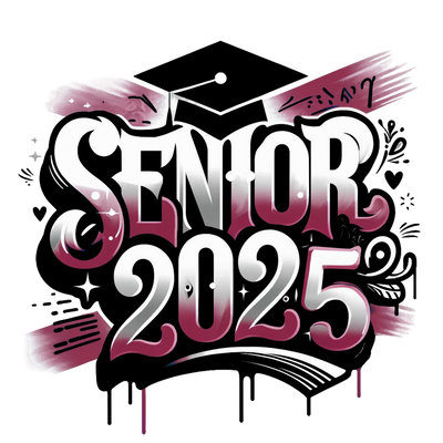 Dripping Senior 2025 Airbrushed DTF (direct-to-film) Transfer