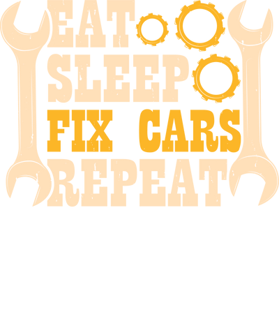 Eat Sleep Fix Cars DTF (direct-to-film) Transfer