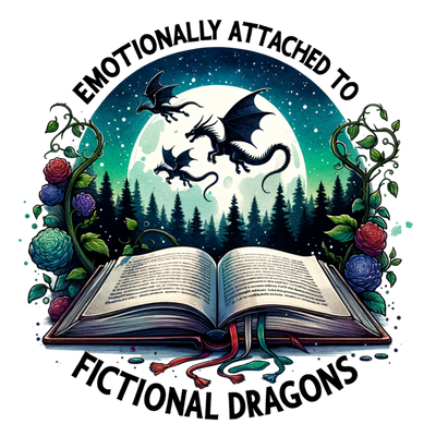 Emotionally Attached to Fictional Dragons Open Book DTF (direct-to-film) Transfer