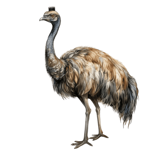 Emu Full of Feathers DTF (direct-to-film) Transfer