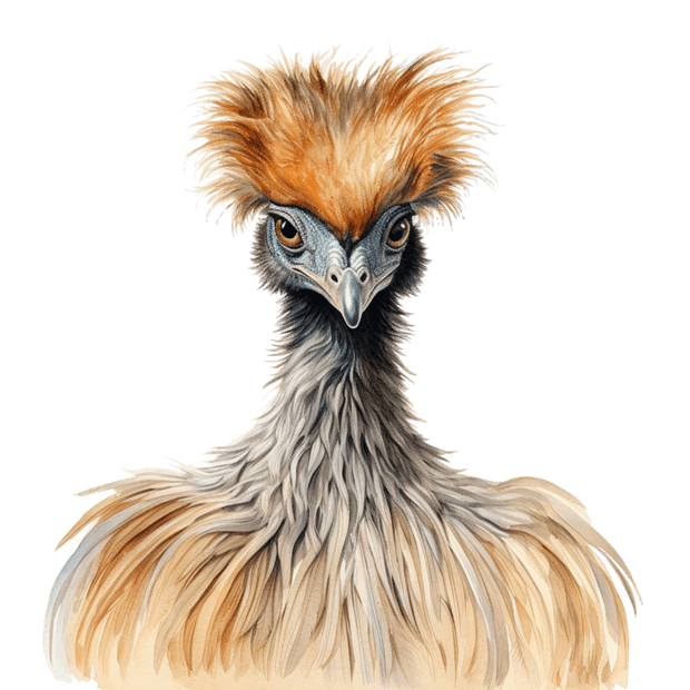 Emu Standing Bold DTF (direct-to-film) Transfer