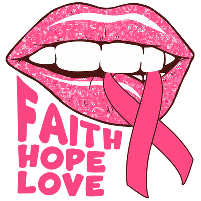 Faith Hope Love Lips DTF (direct-to-film) Transfer