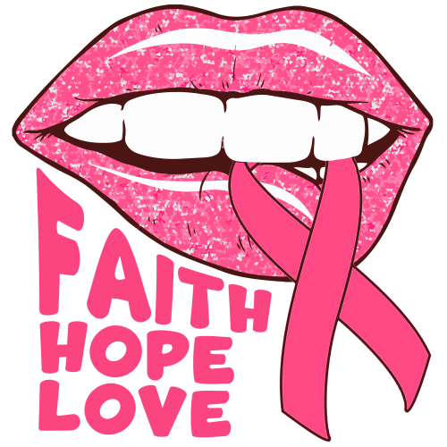 Faith Hope Love Lips DTF (direct-to-film) Transfer