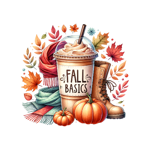 Fall Basics Cup Of Joy Fall Thanksgiving DTF (direct-to-film) Transfer