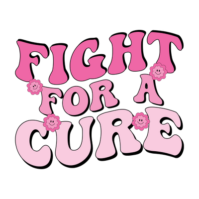 Fight for a Cure Retro SVG-01 DTF (direct-to-film) Transfer