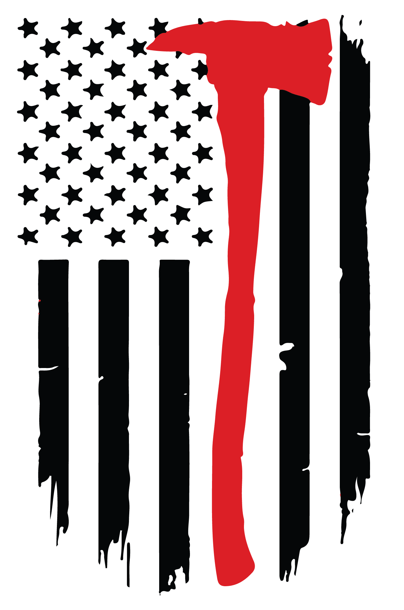 Fire Fighter Flag DTF (direct-to-film) Transfer – Twisted Image Transfers