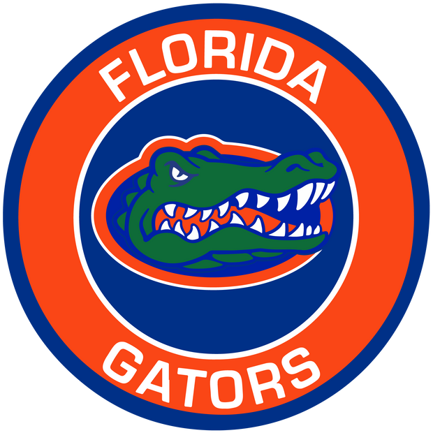 Florida Gators Circle With Gator DTF (direct-to-film) Transfer