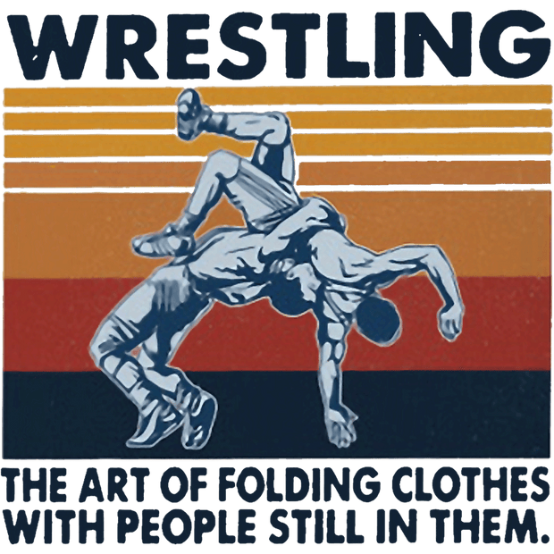 Folding Clothes Wrestling DTF (direct-to-film) Transfer