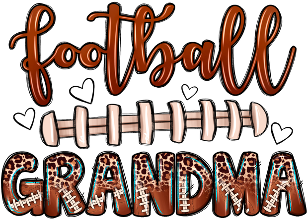 Football Grandma DTF (direct-to-film) Transfer