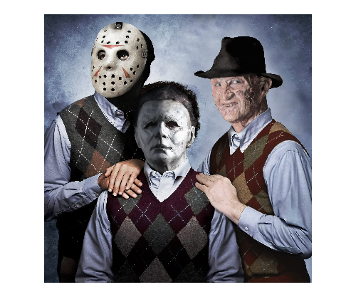 Freddy And Jason Halloween DTF (direct-to-film) Transfer