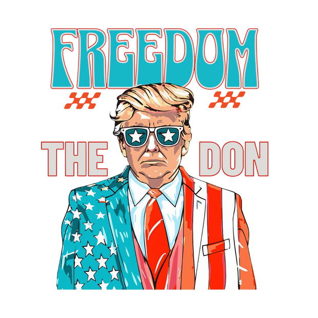 Freedom the Dom Flag Suit DTF (direct-to-film) Transfer