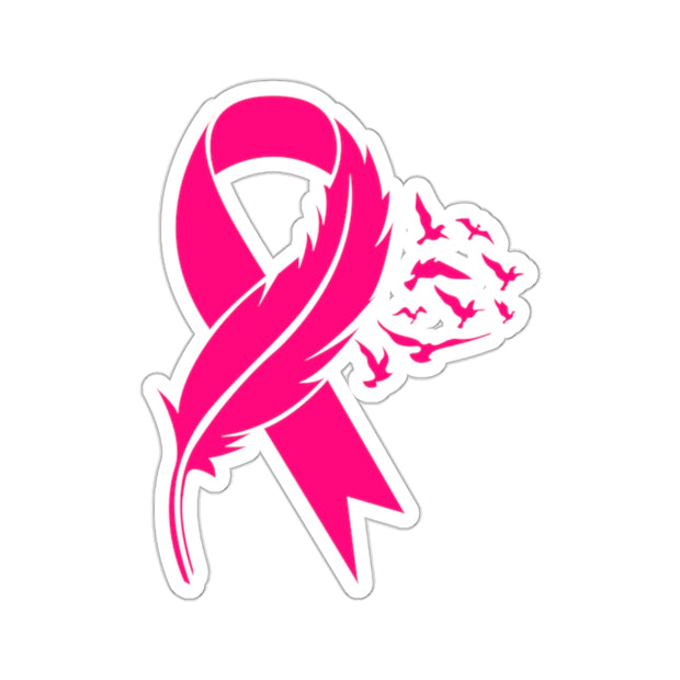 Breast Cancer Awareness Die Cut Stickers- Buy 25 or More and Get 60% Off Automatically at Checkout!