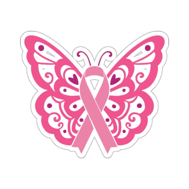 Breast Cancer Awareness Die Cut Stickers- Buy 25 or More and Get 60% Off Automatically at Checkout!