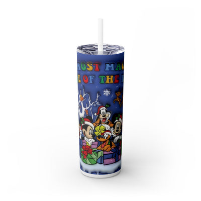 Christmas Magical Disney Team 20 oz Skinny Tumbler Wrap