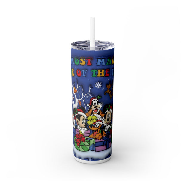 Christmas Magical Disney Team 20 oz Skinny Tumbler Wrap