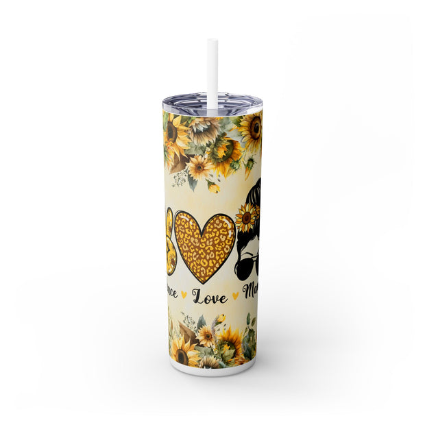 Peace Love Mama UV DTF Wrap for 20 oz Skinny Tumbler