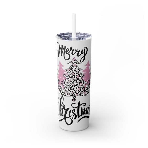 Merry Christmas & Four Trees 20 oz Skinny Tumbler Wrap