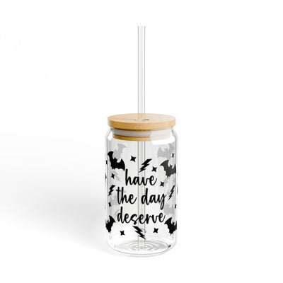 Have the Day You Deserve Bats 16oz UV DTF Libby Wrap