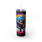 LA Chargers  I Bleed  Football Helmet With Team Logo UV-DTF 20 oz Skinny Tumbler Wrap