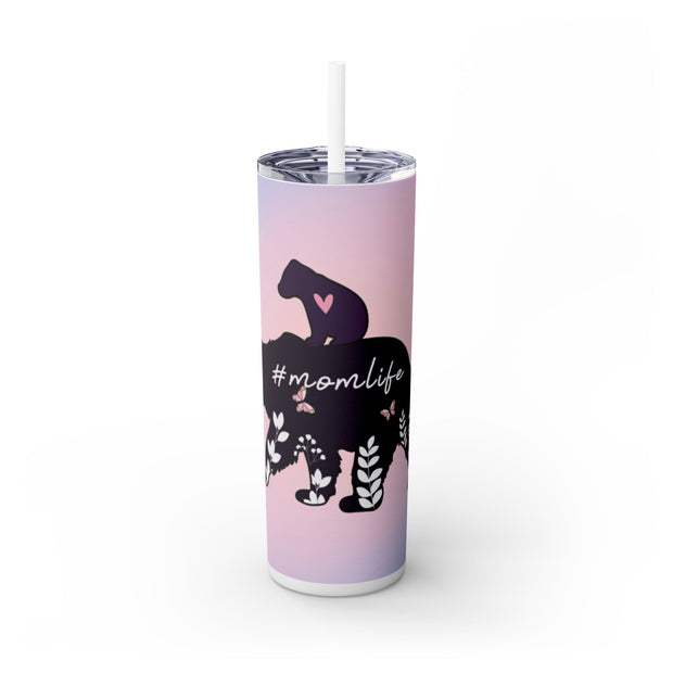 Mom and Baby Bear UV DTF Wraps for 20 oz Skinny Tumbler