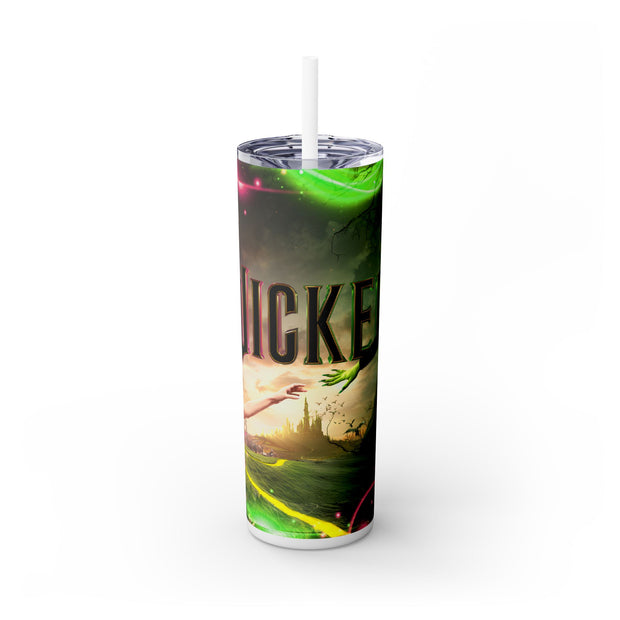 Wicked Michelangelo Style With Witch And Princess 20 oz Skinny Tumbler Wrap