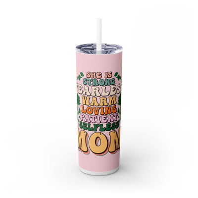 Fearless Mom UV DTF Wraps for 20 oz Skinny Tumbler