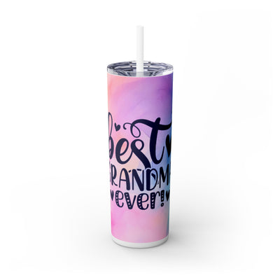 Best Grandma Ever UV DTF Wraps for 20 oz Skinny Tumbler