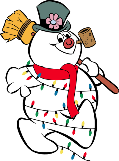 Frosty the Snowman With Corn Cob Pipe Christmas DTF (direct-to-film) Transfer