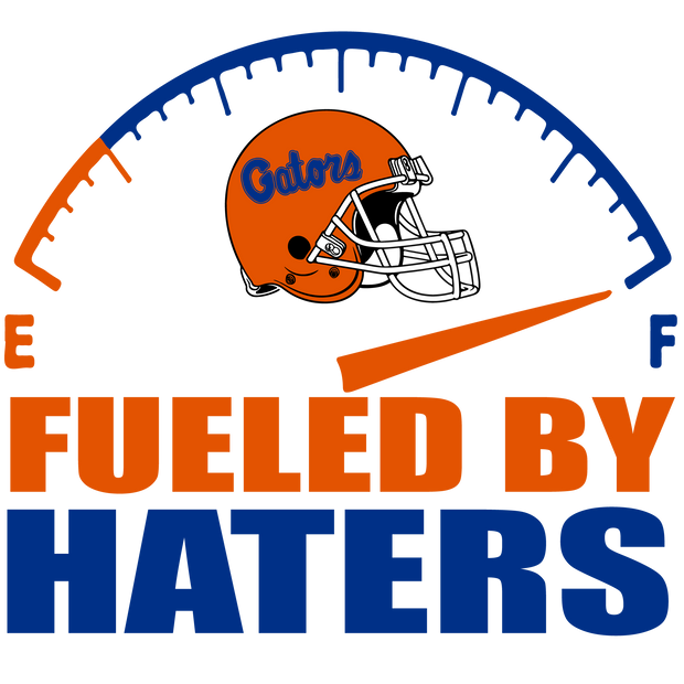 Fueled By Haters Gator Helmet DTF (direct-to-film) Transfer