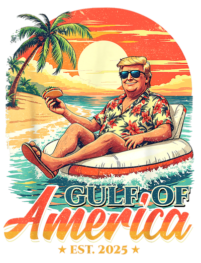 Funny Trump Eating Tacos Gulf of America DTF (direct-to-film) Transfer