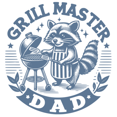 GRILL MASTER DAD BLUE DESIGN DTF (direct-to-film) Transfer