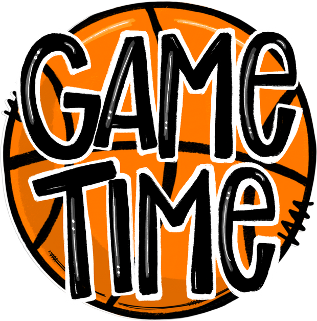 Game Time Basketball Sports DTF (direct-to-film) Transfer