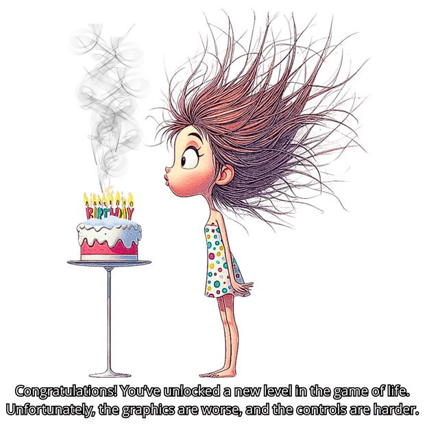 Game of Life Levels Birthday DTF (direct-to-film) Transfer