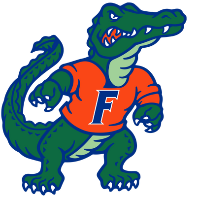 Gator in Orange Shirt DTF (direct-to-film) Transfer