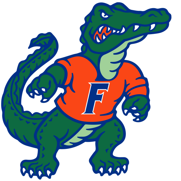 Gator in Orange Shirt DTF (direct-to-film) Transfer