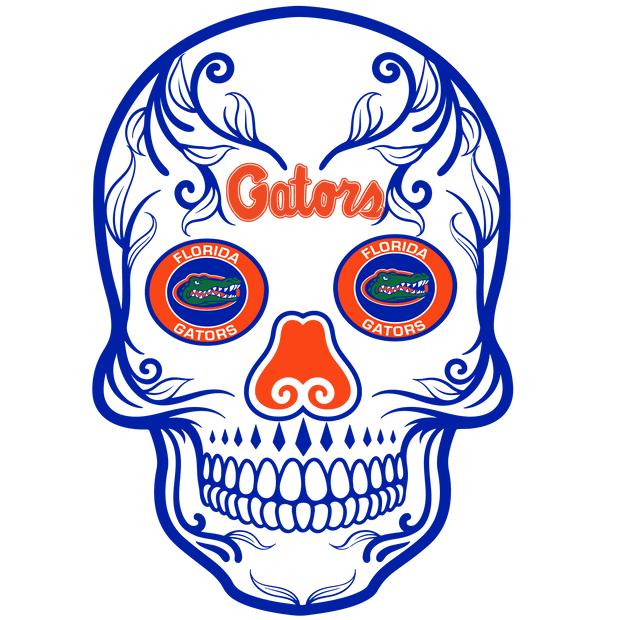 Gators Skull Eyes DTF (direct-to-film) Transfer