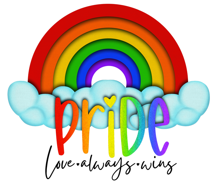 Gay Pride Love Always Wins Rainbow DTF (direct-to-film) Transfer ...