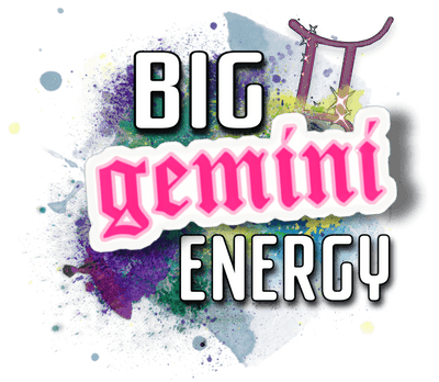 Gemini in Pink Big Energy DTF (direct-to-film) Transfer