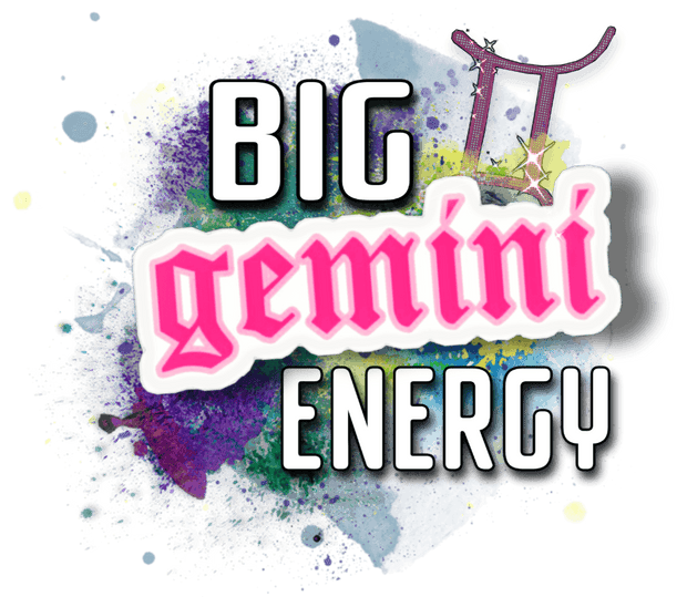 Gemini in Pink Big Energy DTF (direct-to-film) Transfer