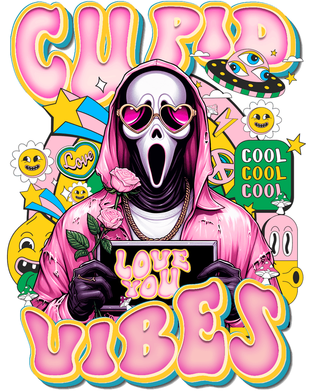 Ghostface Vibes Valentine DTF (direct-to-film) Transfer