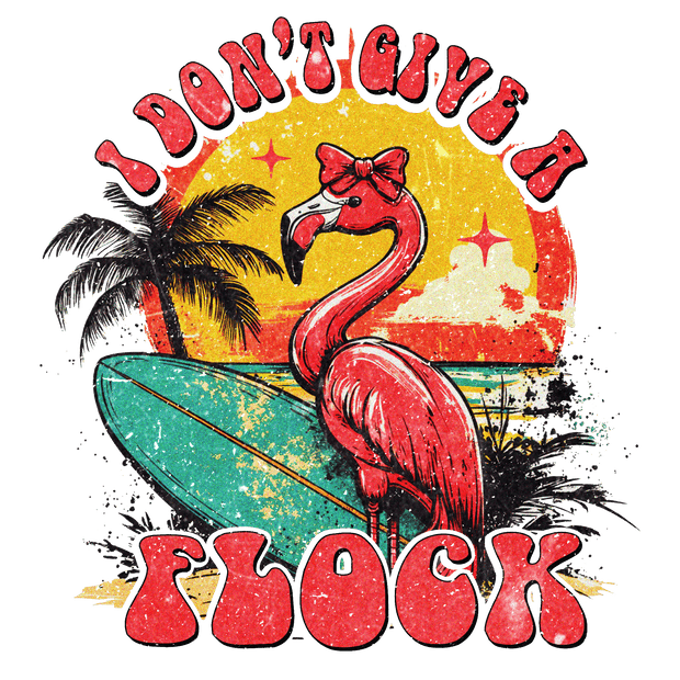 Give a Flock Distressed DTF (direct-to-film) Transfer