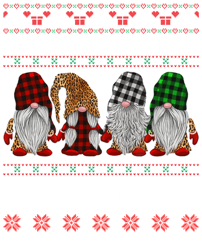 Gnomes Can't See Ugly Sweater DTF (direct-to-film) Transfer