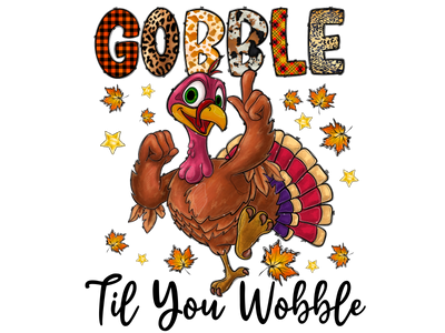 Gobble Wobble DTF (direct-to-film) Transfer